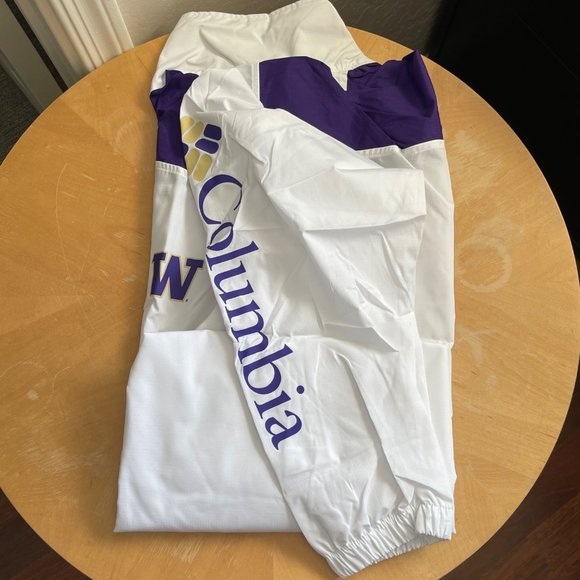NEW Univ. of Washington Huskies Columbia Pullover Water/Wind Resistant Men's 2XL - Picture 4 of 9